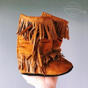 Gracious May Arizona Slouch Moccasin Boots size 9